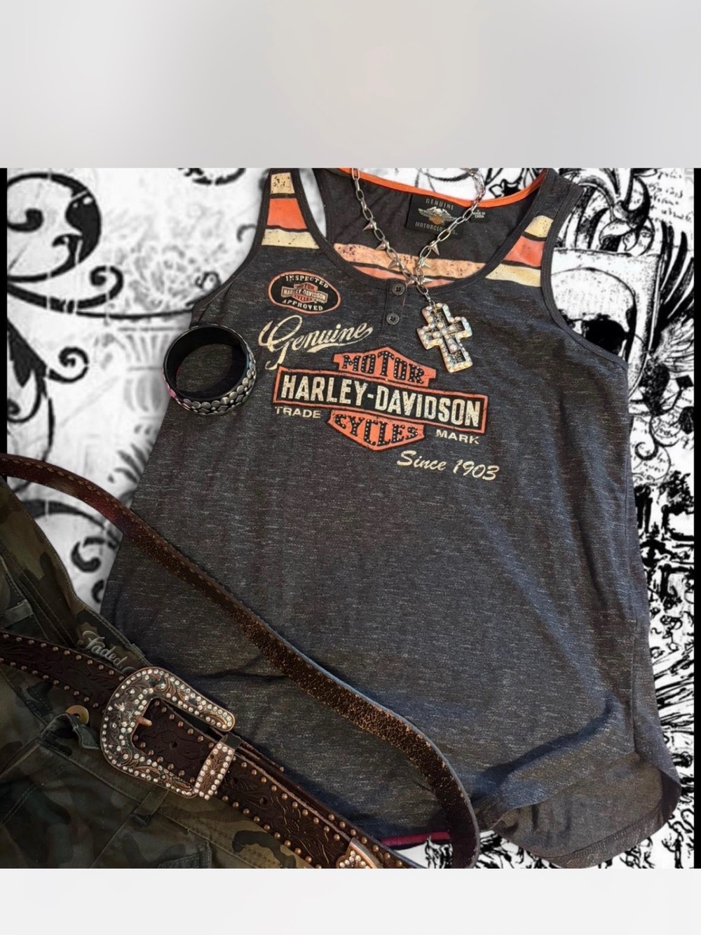 Harley Davidson Bling Tank